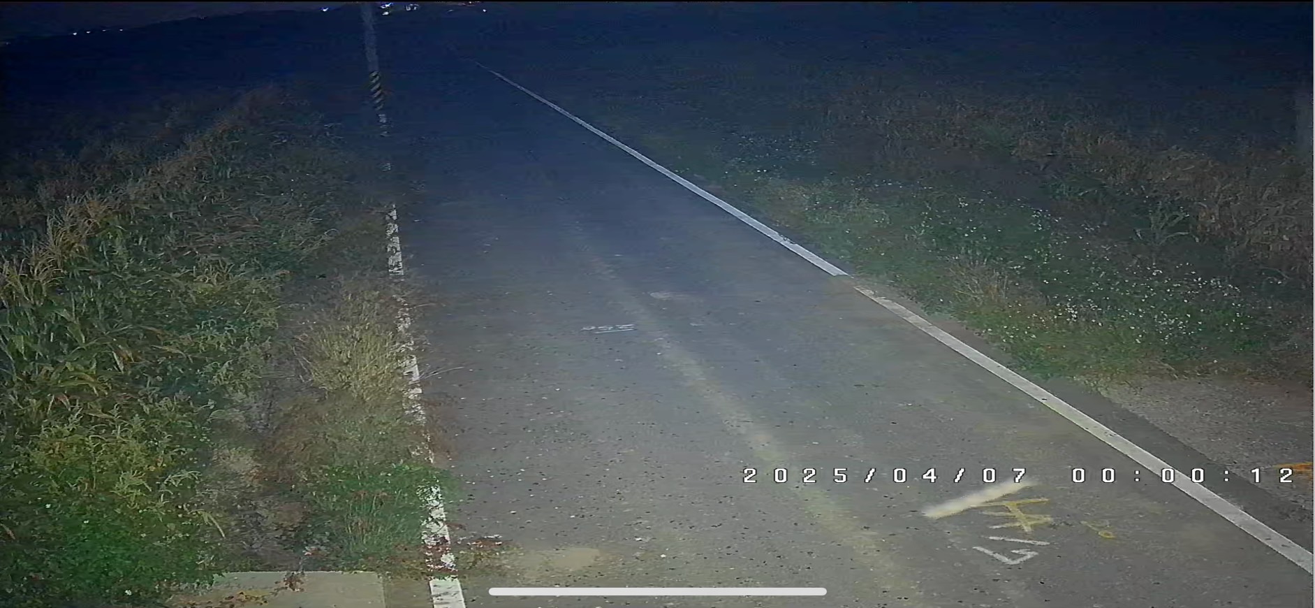 全彩監視器在夜晚拍攝的畫面